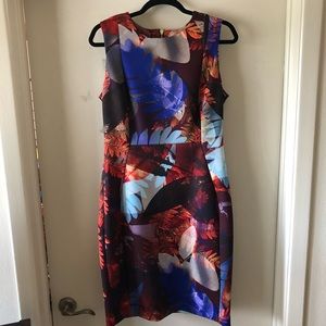 Calvin Klein Sleeveless Floral Dress - Size 12